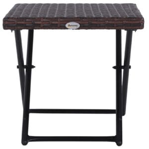 Outsunny Square Rattan Coffee Table