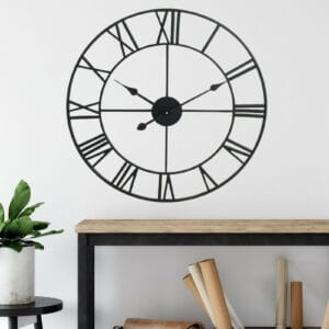 Roman Metal Wall Clock 40cm