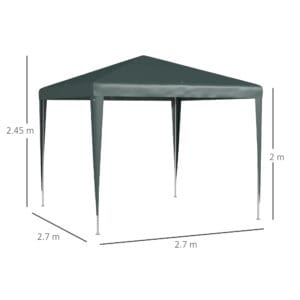 Outsunny 2.7x2.7m Gazebo Green
