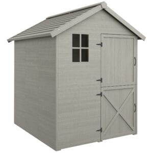 Outsunny Wooden Storage Shed 6 x 6.5ft