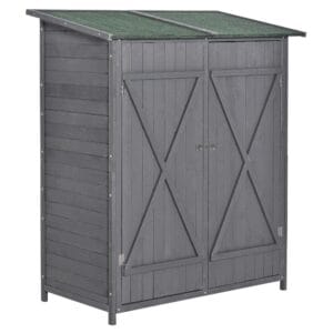 Homcom Garden Shed Wood Asphalt Roof