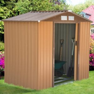 Outsunny Garden Shed Lockable Metal Storage