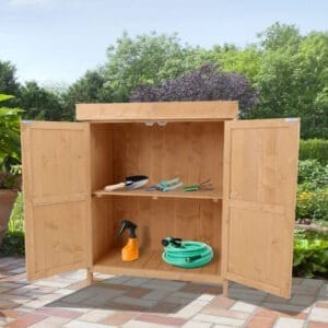 Outsunny Garden Shed Wooden 74 x 43 x 88cm