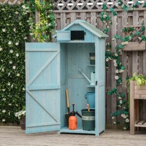 Outsunny Garden Shed 3 Shelves Wood
