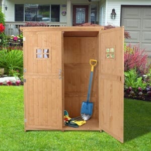 Outsunny Garden Shed w/Double Door Wood