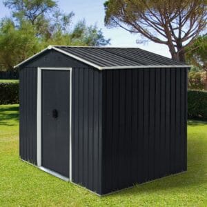Outsunny Metal Storage Shed With Sliding Doors