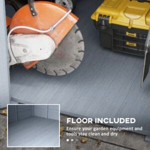 Outsunny Wooden Storage Shed 6 x 6.5ft