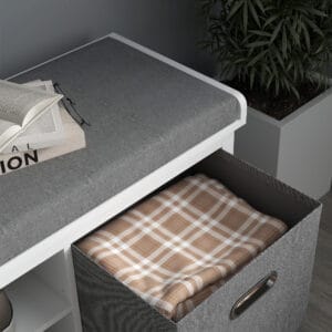 Shoe Bench w/ Cushioned Seat