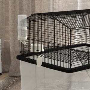 PawHut Hamster Cage 2-Tier w/ Deep Bottom