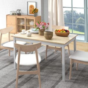 Homcom Dining Table w/ Wood Frame