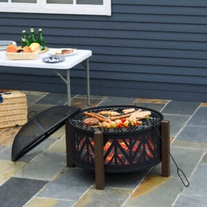 Homcom 2-in-1 Fire Pit Bowl