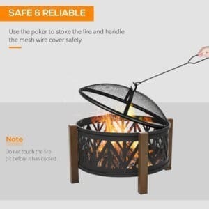 Homcom 2-in-1 Fire Pit Bowl