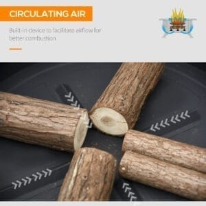 Homcom 2-in-1 Fire Pit Bowl