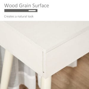 Homcom Dressing Table w/ Round Mirror