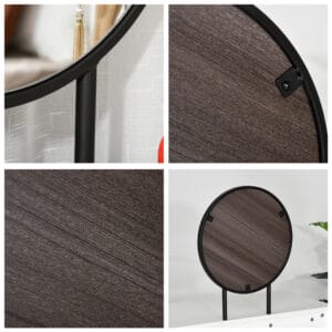 Homcom Dressing Table w/ Round Mirror