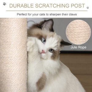 Pawhut Cat Tree Tower w/ Scratching Post