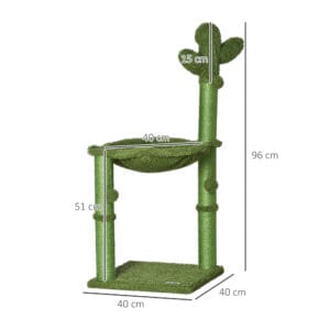 Pawhut Cactus Cat Tree w/ Scratch Post