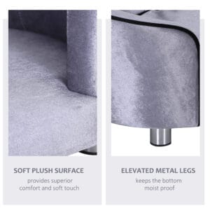 Pawhut Dog Sofa Bed w/Storage Seat