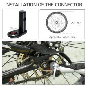 Pawhut Dog/Cat Bicycle Trailer Green