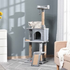 Pawhut Cat Tree Tower Climbing Activity