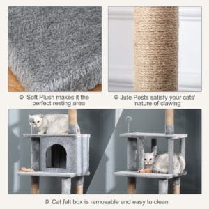Pawhut Cat Tree Tower Climbing Activity