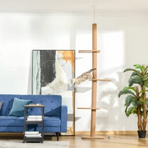 Pawhut Floor To Ceiling Cat Tree 260cm