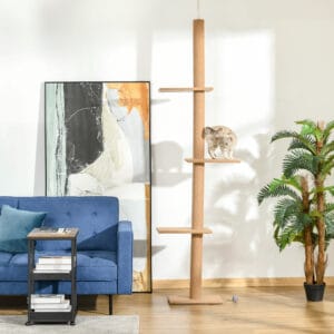 Pawhut Floor To Ceiling Cat Tree 260cm