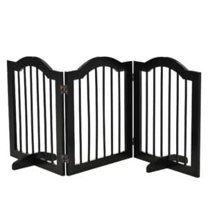 Pawhut 3 Panels Dog Gate Safety Barrier