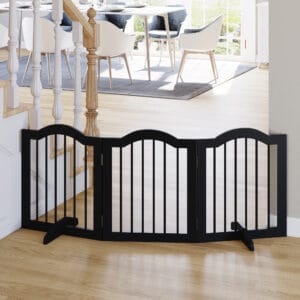 Pawhut 3 Panels Dog Gate Safety Barrier
