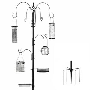 Pawhut Bird Feeding Station Kit w/ Feeders