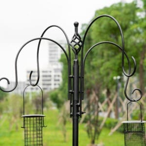 Pawhut Bird Feeding Station Kit w/ Feeders