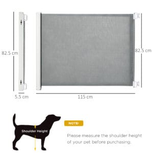 Pawhut Retractable Safety Barrier