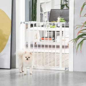 Pawhut Pet Safety Barrier w/ Auto-Close