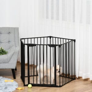 Pawhut Pet Gate 5-Panel Stair Barrier