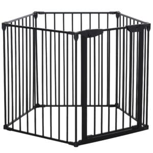 Pawhut Pet Gate 5-Panel Stair Barrier
