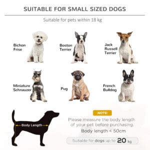 Pawhut Elevated Dog Bed Cool