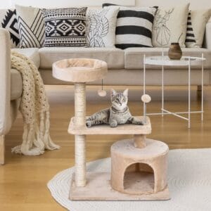 Pawhut Cat Tree Tower Scratching Post