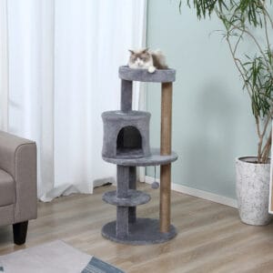 Pawhut Cat Activity Tree w/ Scratch Posts