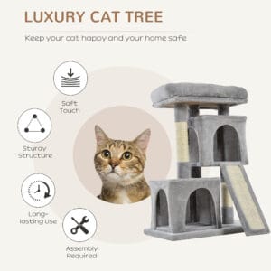 PawHut Cat Activity Tree Rest & Play PawHut Cat Activity Tree Rest & Play