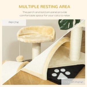 Pawhut Cat Tree Sisal Activity