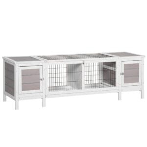 Pawhut Indoor Rabbit Hutch Guinea Pig Cage