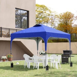Outsunny Pop Up Gazebo 3 x 3m Blue