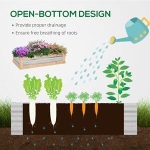 Outsunny Raised Bed w/ Greenhouse
