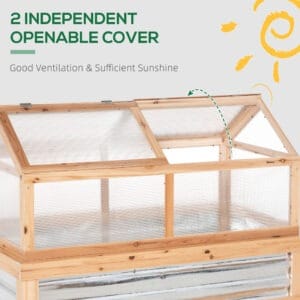 Outsunny Raised Bed w/ Greenhouse