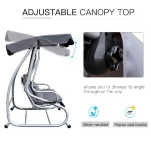 Outsunny 3-Seater Hammock Swing Bench