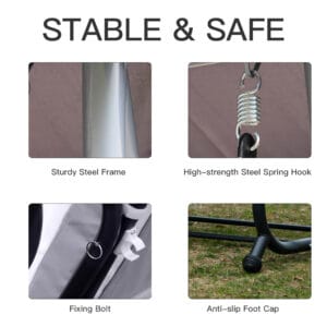 Outsunny 3-Seater Hammock Swing Bench