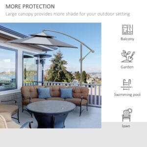 Outsunny Parasol Cantilever 2.7m