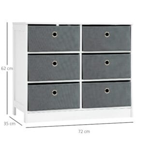 Homcom Chests of Drawer Fabric Cabinet