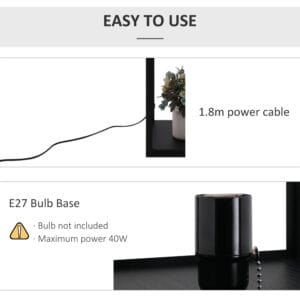Homcom Shelf Floor Lamp W/4-tier Shelves