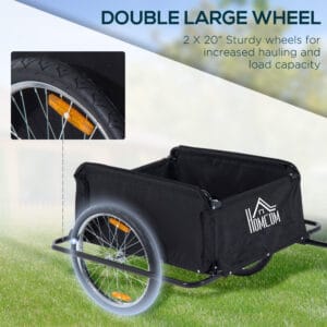 Homcom 2-Wheel Bicycle Cargo Trailer